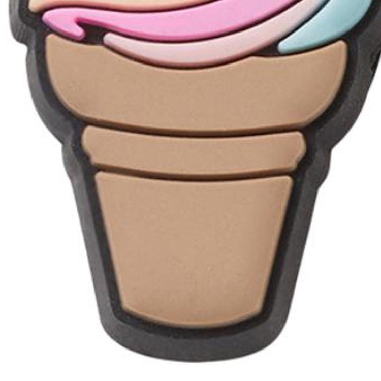 Crocs Ice Cream Shape Shoe Accessories Unisex Couple Multicolor