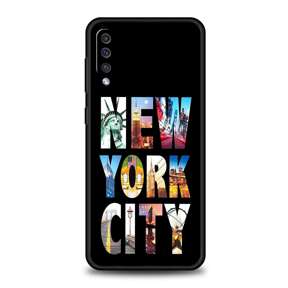 New York City Paris Phone Case For Samsung A56 A36 A26 A24 A16 A14 A12 A32 A50 A70 A22 A30 A40 A34 A54 A42 A52 A04s A06 5G Cover Samsung A06