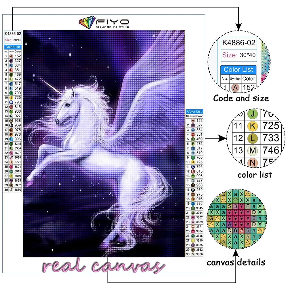 5D Diamond Painting Animal Pegasus DIY Diamond vyšívání drahokamu domácí dekorace