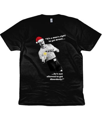 Paul Sykes - 'Es das Recht eines Mannes, sich zu betrinken...' - Weihnachten - Bio-T-Shirt (V2)