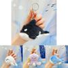 Marine Animals Plush Keychain With Pressable Sound For Backpack Decor