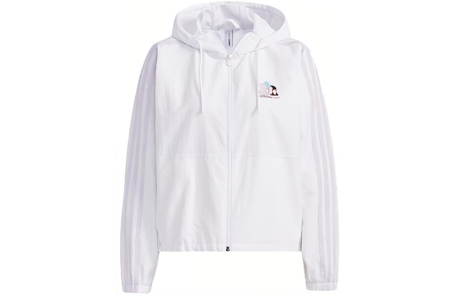 Adidas Neo Jackets Women s White Hooded Moderate Other H45099 S