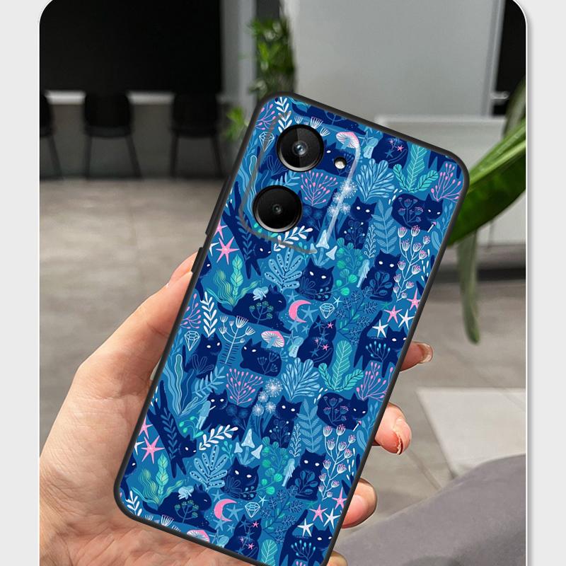 Cute Cat Kitten Case For Realme 13 12 10 11 14 Pro Plus GT6 GT7 Pro C55 C51 C25 C33 C61 C65 C67 C53 C71 C75