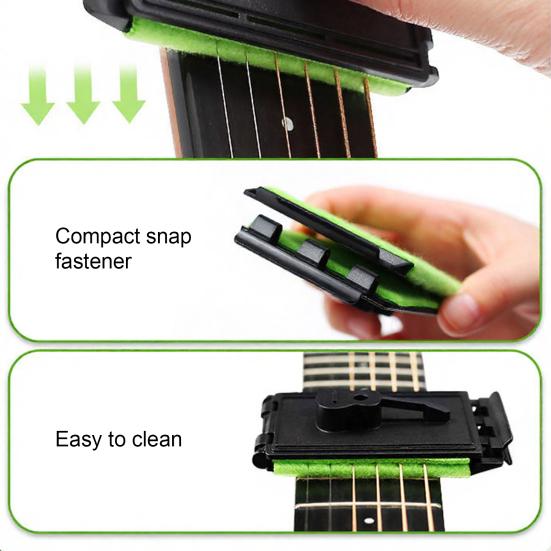 1/2Pcs Guitar String Cleaner Tool Acoustic Electric Guitar Bass Ukulele String Cloth Scrubber Fingerboard Fretboard Maintenance Cleaning Tool