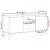 vidaXL TV-Schrank Mit Metallbeinen Sonoma-Eiche 103,5x35x50 Cm