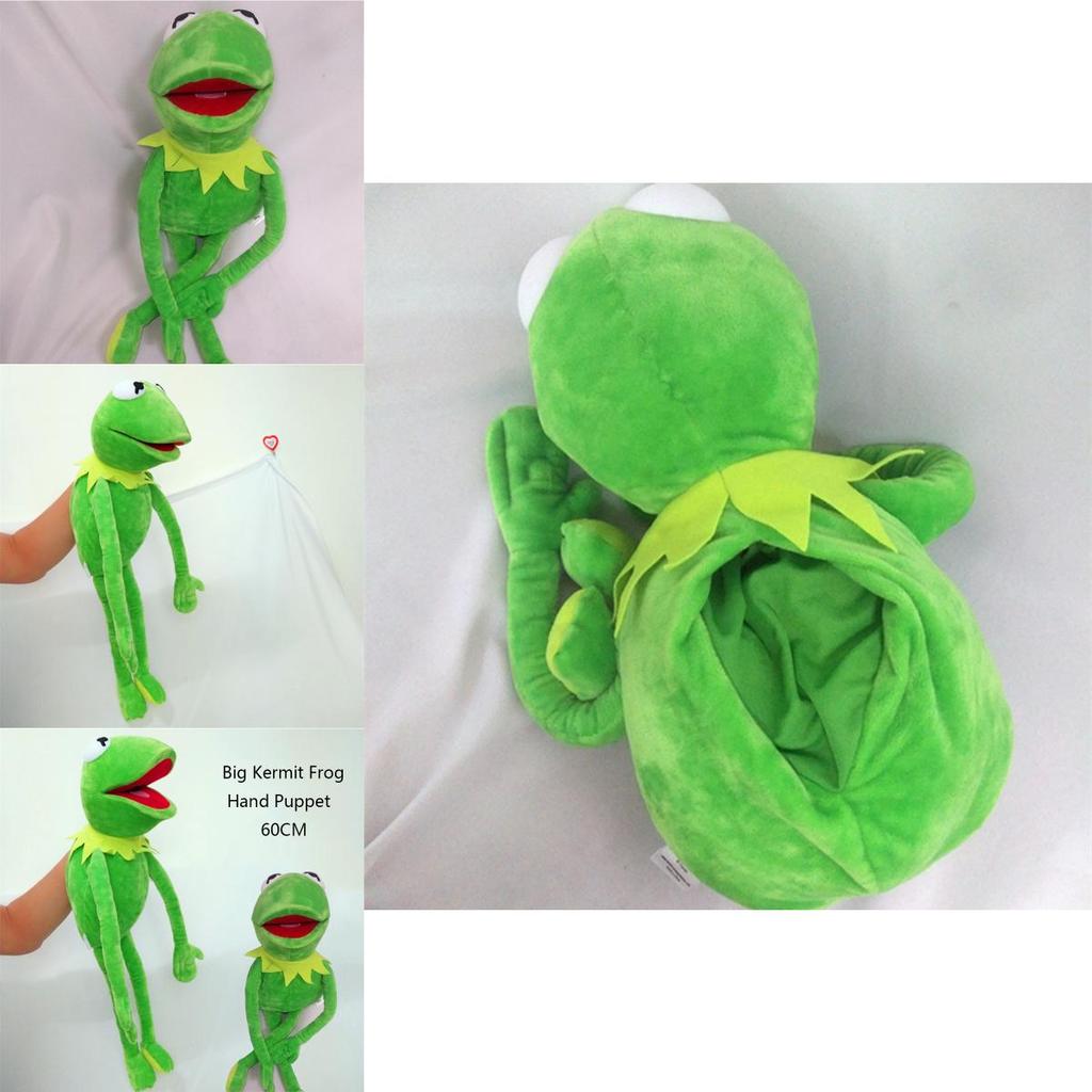 Charming 60cm Kermit The Frog Plush Hand Puppet Ideal For Kids Christmas Gifts