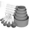 10pcs Measuring Cups & Spoons Set, Stackable Cups and Spoons, Nesting Measure Cups with Stainless Steel Handle, Kitchen Gadgets
