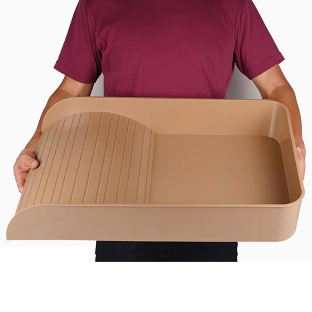 Reptile Bathing Pool with Ramp Reptile Food Water Bowl for Frog Turtle Gecko Tortoise Food Dish Reptile Food Water Bowl