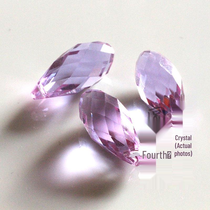 Crystal Glass Teardrop Beads 6x12MM Horizontal Hole for Handmade Jewelry DIY.