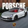Autorisé officiel 1:24 Porsche 911 Modèle de voiture en alliage Voiture jouet Voiture jouet Son et lumière Jouet pour garçons Cadeau Mode Objets de collection exquis