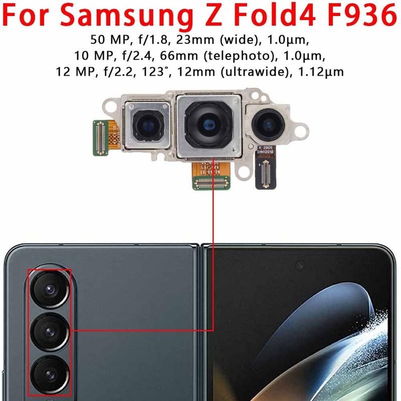 Rear Back Camera For Samsung Galaxy Z Fold Fold2 Fold3 Fold4 Fold5 5G Camera Module Backside View Replacement Spare Parts