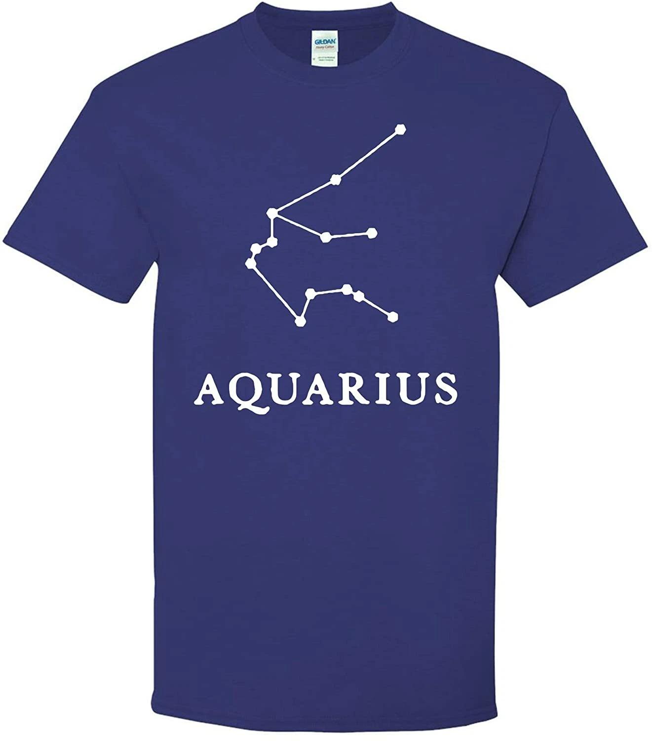 Aquarius Constellation - Star Sign Astrology Zodiac Astronomy Birthday T Shirt M