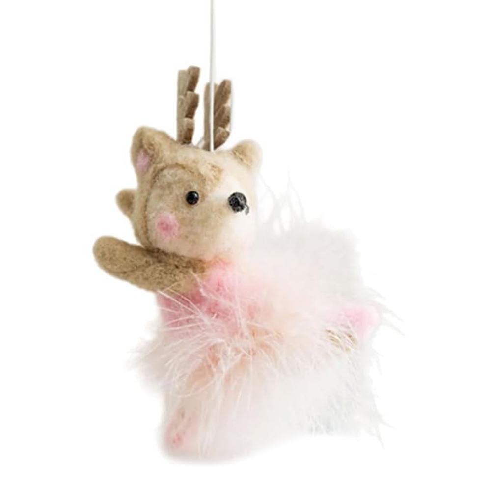 1pcs  Christmas Decoration Felt Elk Desktop Ornaments Plush Owl Christmas Tree Scene Atmosphere Layout Pendant