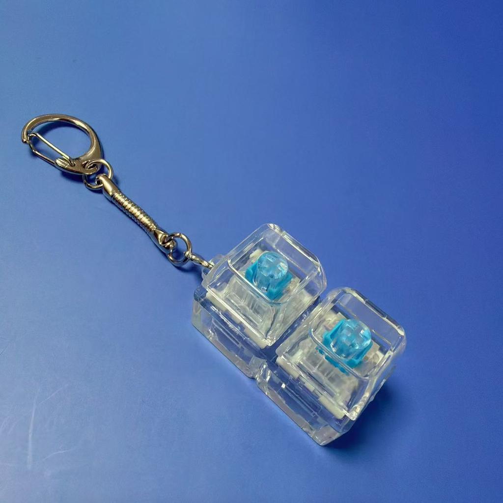 Transparency High Decompression Button Mechanical Keyboard Pinch Music Finger Boring Decompression Button Vent Keychain