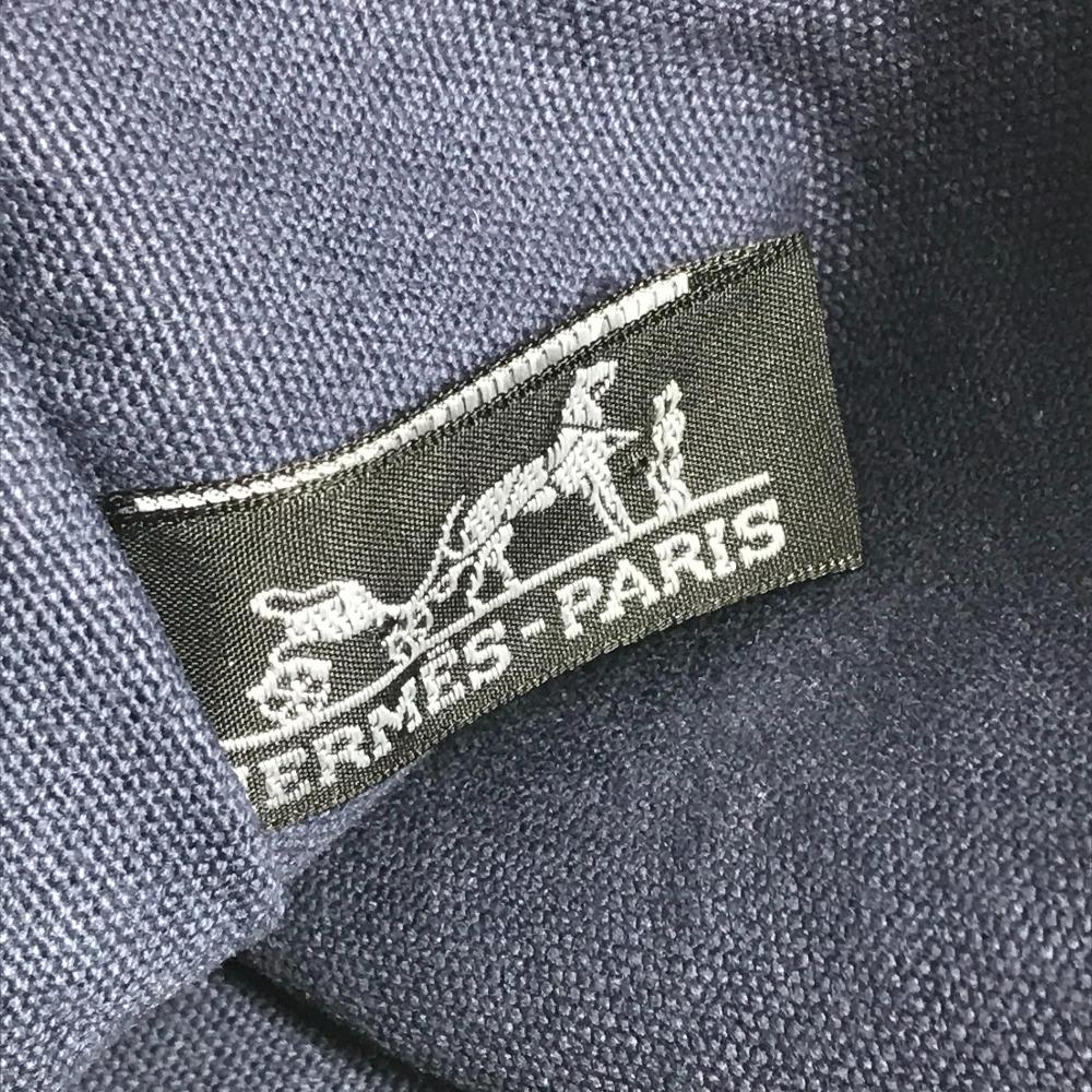 HERMES horse cheval Hermes Chevaux Tote Bag with Pouch Shoulder Bag blue/Black