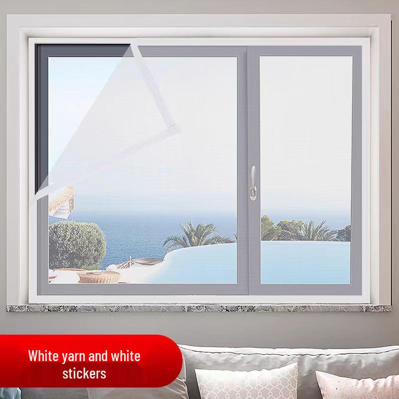 Nano Anti-Mosquito Breathable Window Screen with Easy No-Punch Installation
