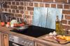 Glass protective plate for stove 2x45x52 Marble