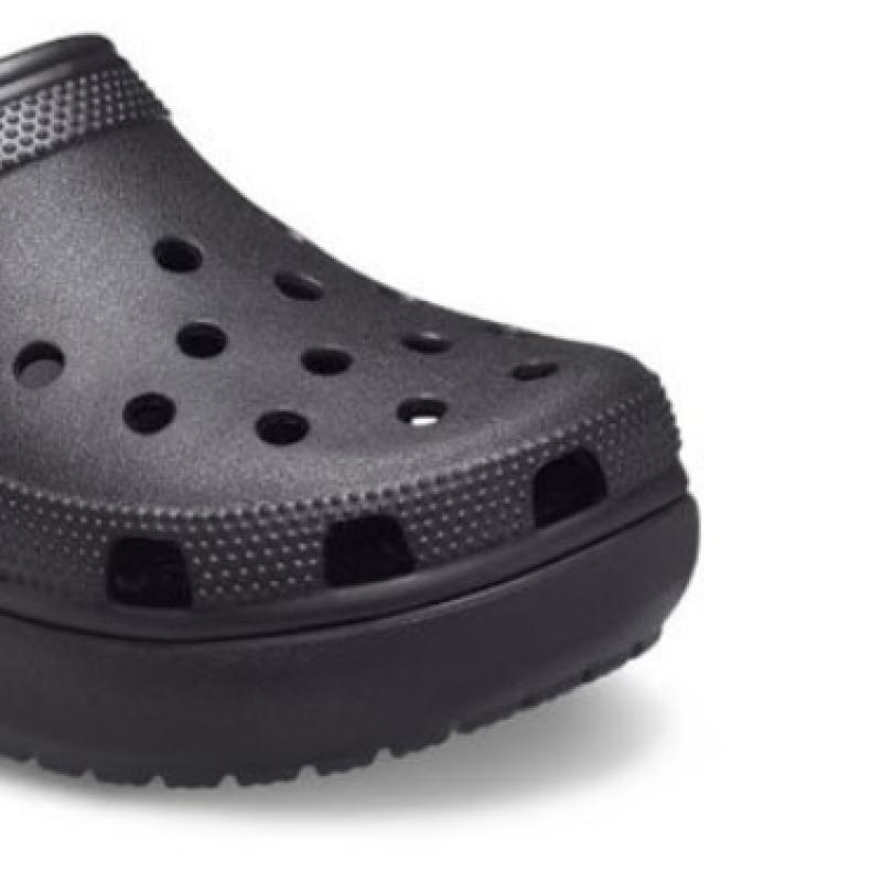 Crocs Womens Classic Platform Clogs Black 206750 001