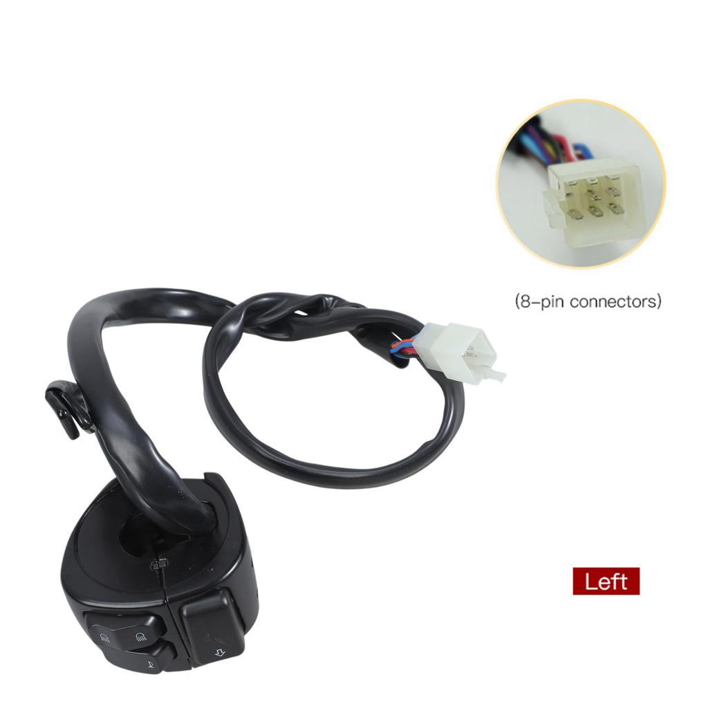 1'' Motorcycle Handlebar Control Switch Handlebar Switches On Off Switch with Horn Turn Signal High Low Beam Control