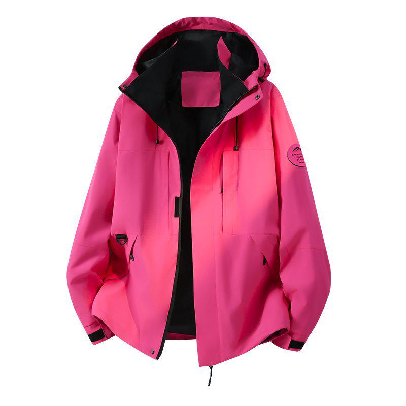 2026 Men's Spring/Autumn Camel Jacket: Windproof, Waterproof, Trendy, Single-Layer Outdoor Couple's Mountaineering Coat