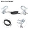 1pcs Car Trailer Safety Tow Rope Maximum Extension Length 27.6 In Spring Tow Rope For RV Accessories
