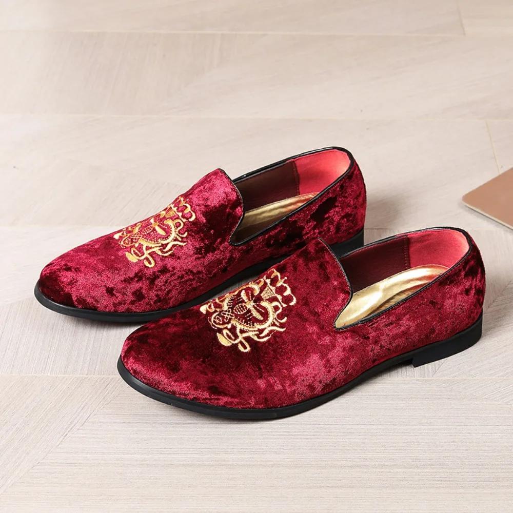 Men's Casual Shoes Spring and Autumn Fashion Men's Shoe Driving Shoes Red Soled Men's Casual Leather Shoes Loafers Men 47 48 49