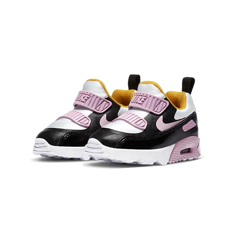 New Nike Air Max 90 Low Top Running Shoes Black Pink Infant And Toddler 881924-022