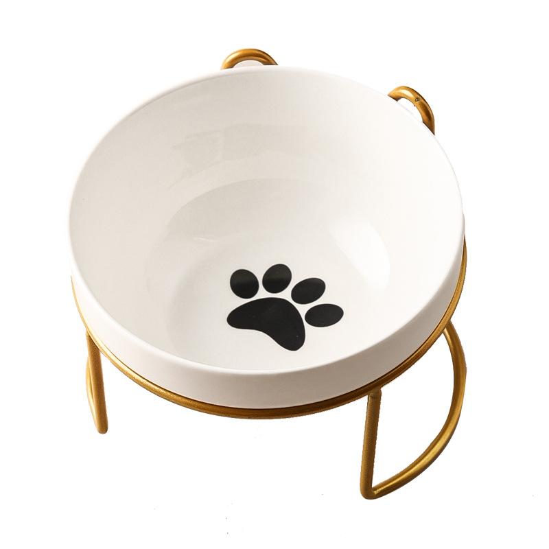 1-3 buc protecție cervicală creativă pentru animale de companie, castron dublu din ceramică pentru pisici, castron ceramic pentru pisici, castron pentru hrană, castron pentru apă potabilă pentru câini, castron pentru hrană