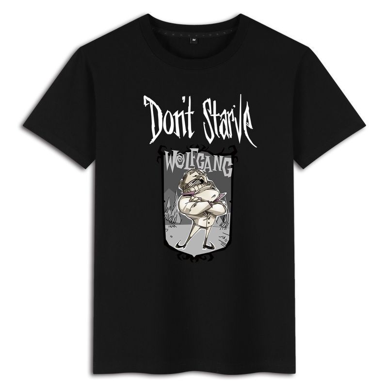 Famine Don't Starve Game Printed Summer Boys Cotton Loose Round Neck Short Sleeve T-Shirts Men’s