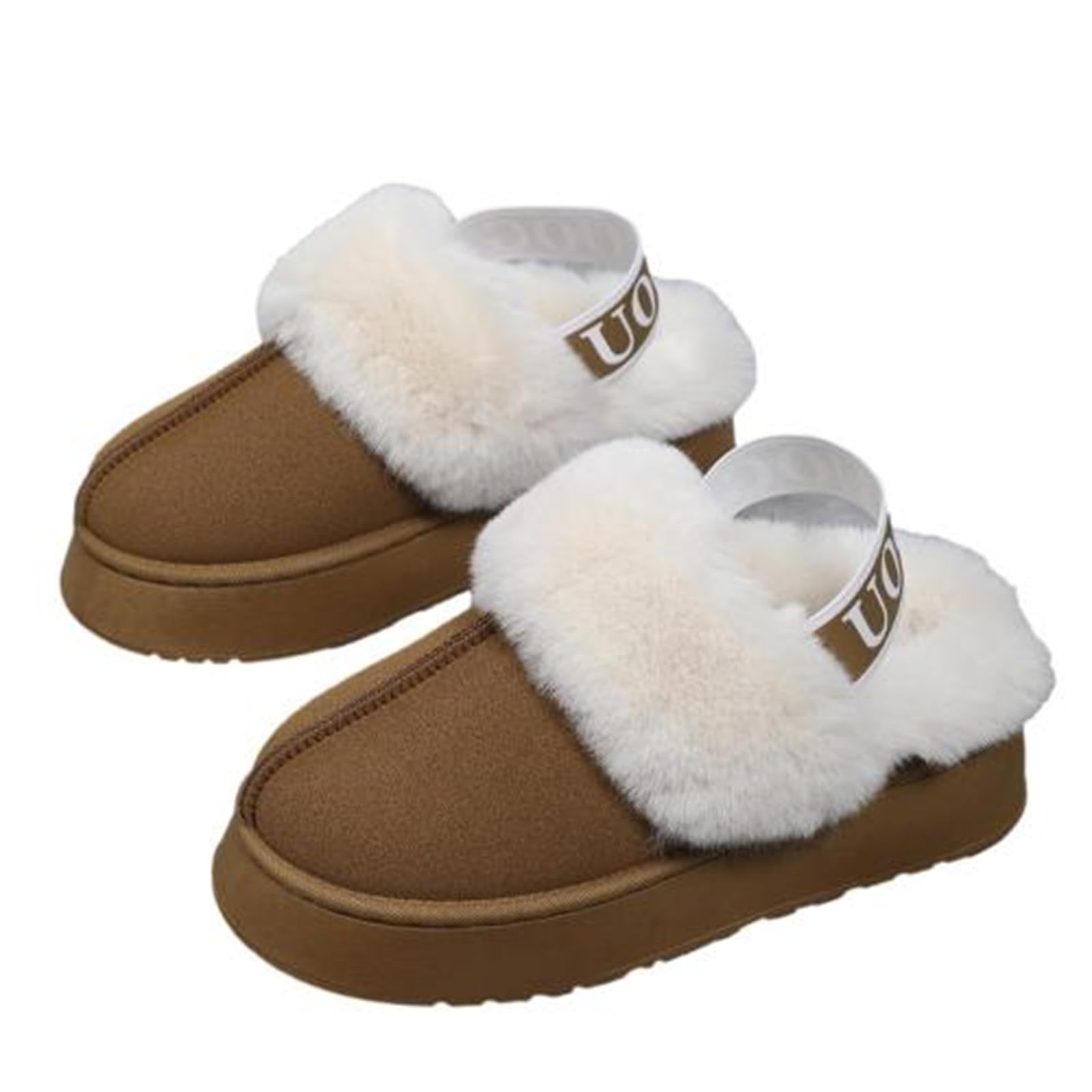 

Голубые босоножки на платформе с мехом овчины для ношения в помещении и на улице, австралийский размер [link bleu] Женские тапочки, Нескользящие, (Кафе Латте, 23.5см)