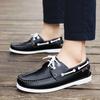 New genuine leather loafers for men's Moccasin driving shoes, casual, fashionable, breathable dock classic boat shoes