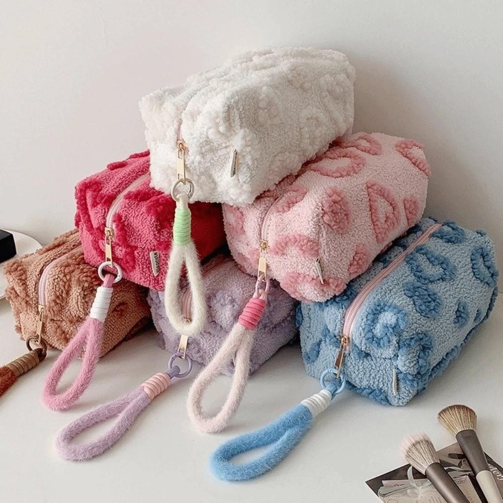 Leopard Print Leopard Plush Stationery Bag Plush Pen Bag Pencil Pouch  Kids Children