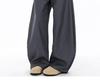 Unisex High-end Loose Straight-leg Scimitar Trousers - Spring Trendy, Floor-length Casual Pants