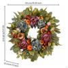 Hydrangea Peony Wreath Lifelike Fall Door Seasonal for Thanksgiving
