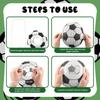 3/6pcs Football Themed Paper Lanterns Hanging Decor, Sports Theme Classroom Wall & Backdrop Decoration for Birthday Game Day