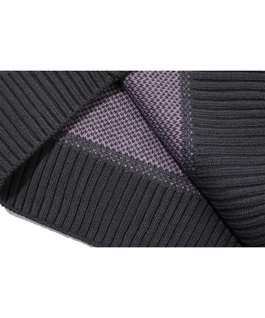 CPGN STUDIO Wide Stripe Rugby Knit Ash Purple