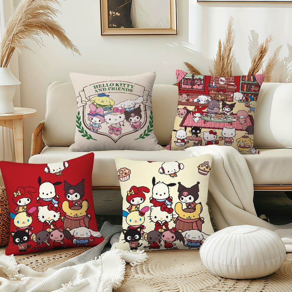 Cute Cartoon Sport H-Hello K-Kitty And Friends Sro Comfort Soft Hogar Pillowcase Sofa Living Room Bed Home Decor Pillowcovers