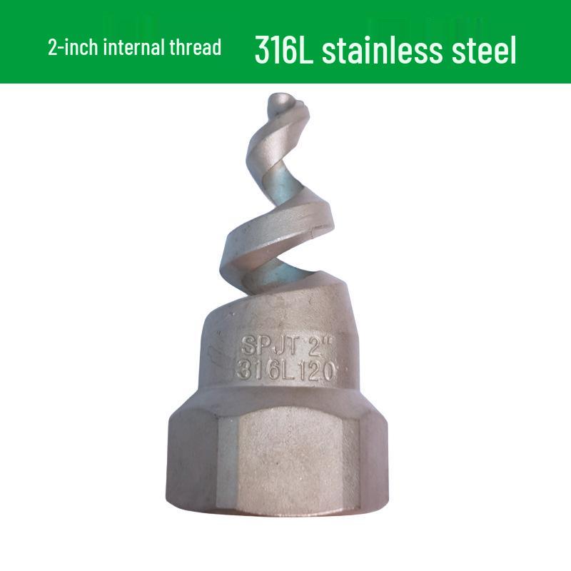 Stainless Steel Anti-Clog Spiral Spray Nozzle for Cooling Tower & Fire Protection