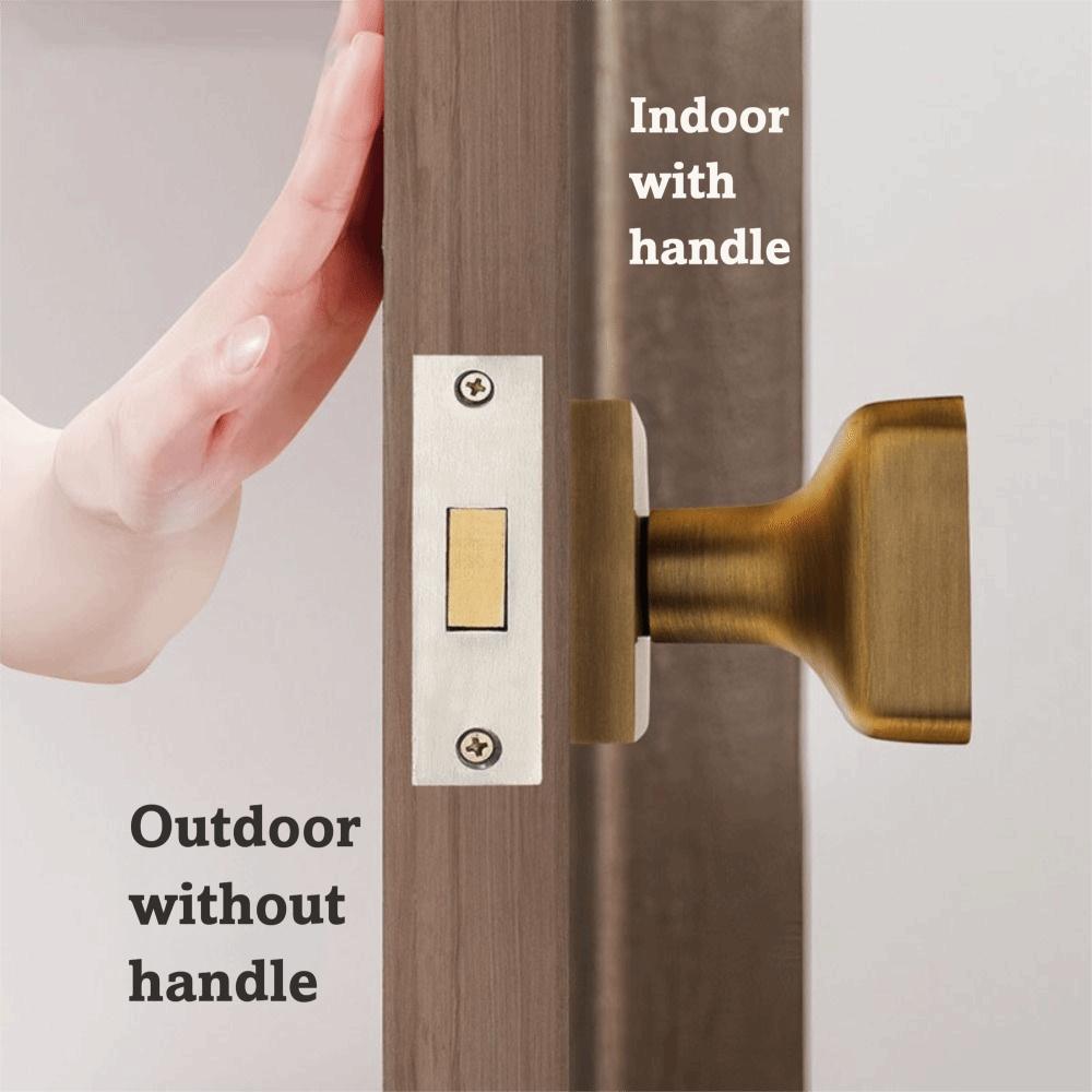 Single Side Single-tongue Lock Walnut Wood Hidden Door Lock Invisible Door Lock Home Furniture