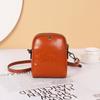 Genuine Leather Women's Bag All-in-one Fashion Solid Color All-in-one Casual Mobile Phone Bag Women's Chic Shoulder Straddle Bag