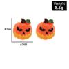 Funny Halloween Earrings Simulation Plastic Face Pumpkin Ghost Death Halloween Earrings.