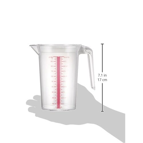 Homma Fuyuji Industrial Measuring Cup, 1L, Polycarbonate Resin, Japan, BMZ05001