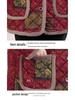 Plus Size Velvet-Lined Maternity Winter Coat for Middle-Aged & Elderly Women