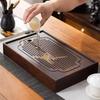 Natural Bamboo Chinese Tea Tray Rectangular Tea Storage Tray Mini Tea Drainage Board  Tea Room