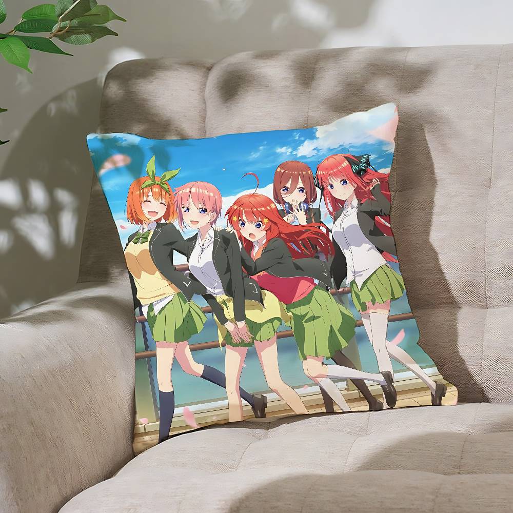 The Quintessential Quintuplets Pillow Case Throw Pillow Cover Nordic Vintage Style Cushion Covers Home Living Sofa Couch Seat