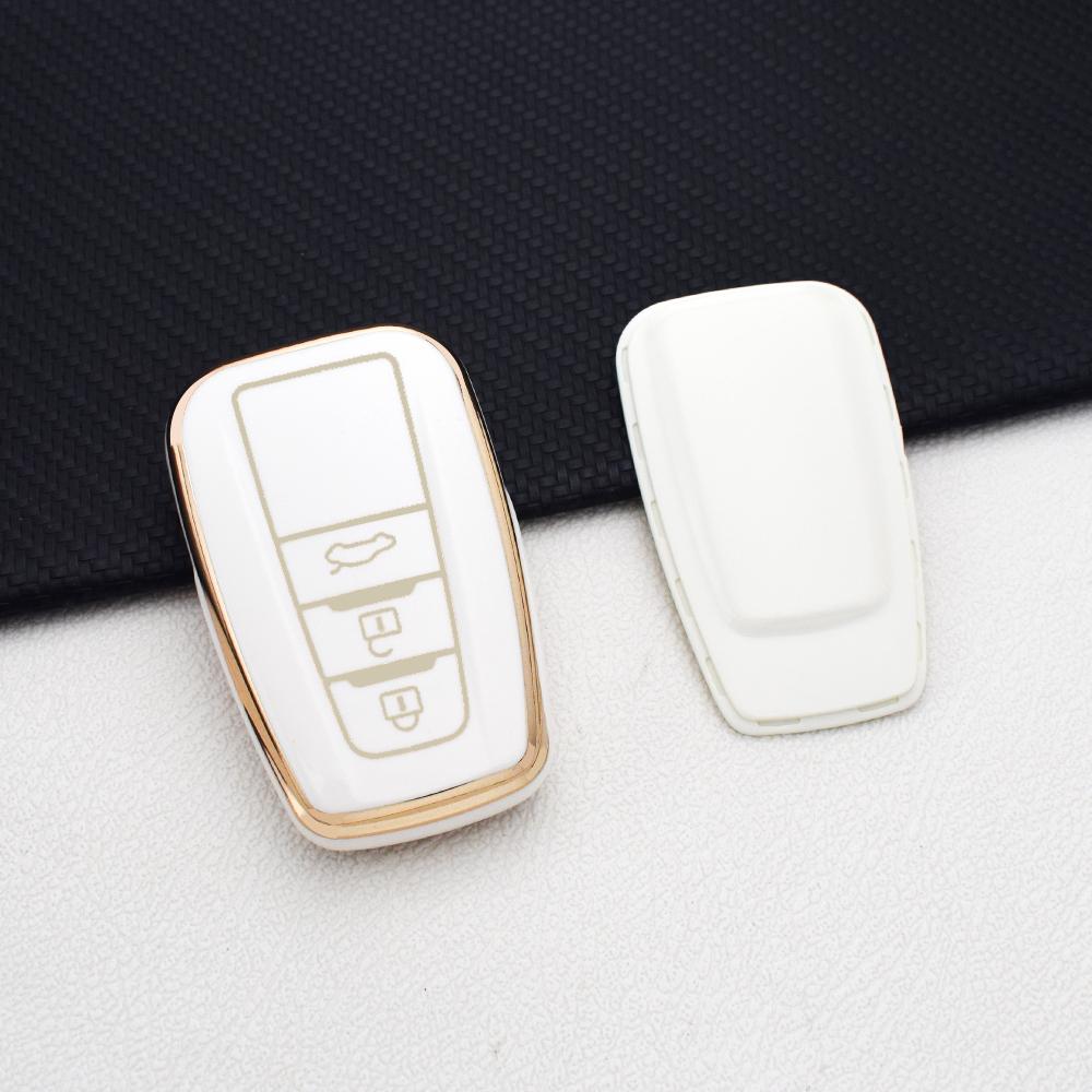 3 Buttons Car Key Fob Case Keychain for Toyota Car Camry CHR Corolla RAV4 Avalon Prado Prius Land Cruiser Key Cover Holder