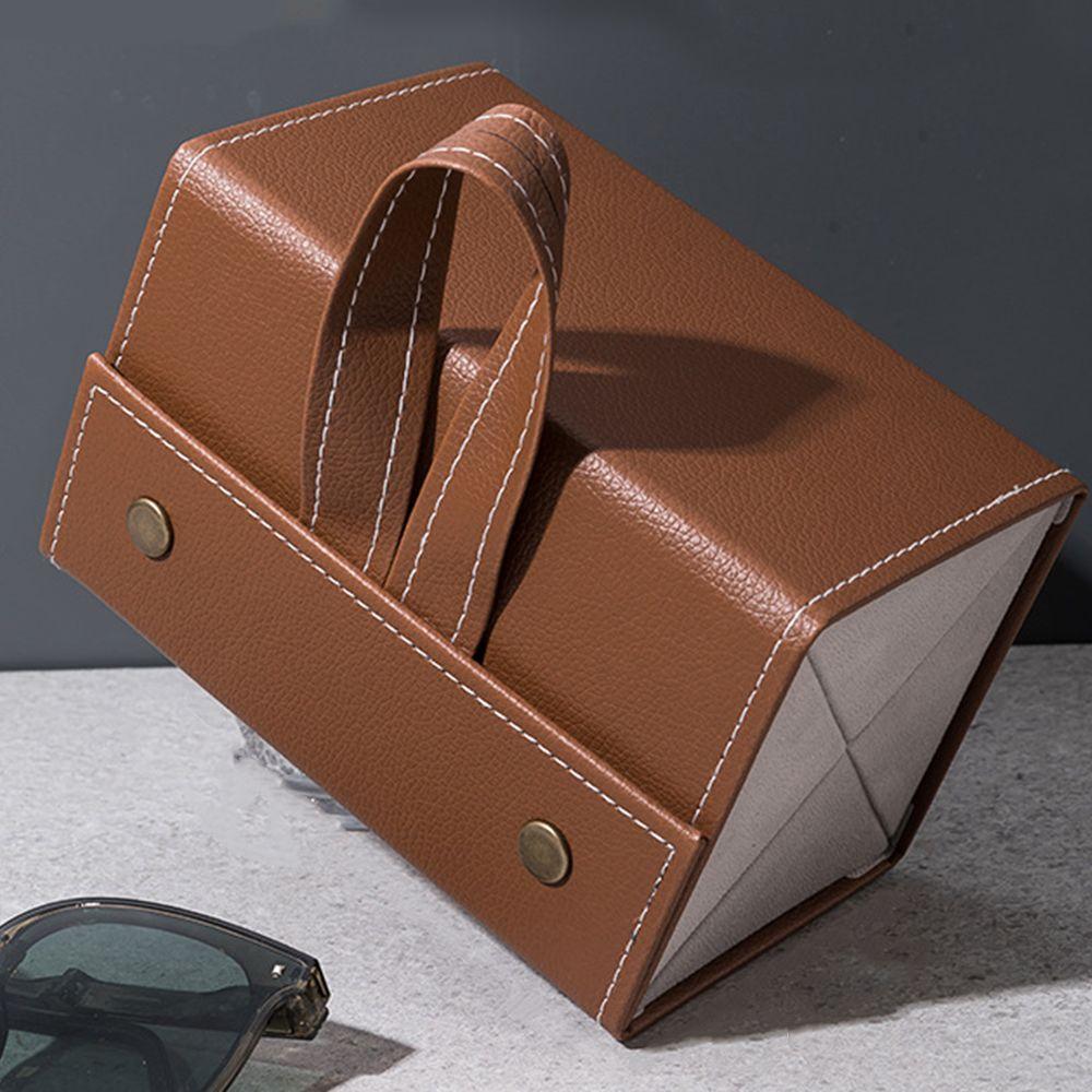 PU Bag Jewelry Organizer Display Case Sunglasses Box Storage box Slots Glasses Case Eyewear Holder