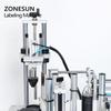 ZONESUN Semi-auto Hexagon Round Bottle Labeling Machine Sauce Jam Honey Label Sticker Applicator Wrap-around Labeler ZS-TB300W