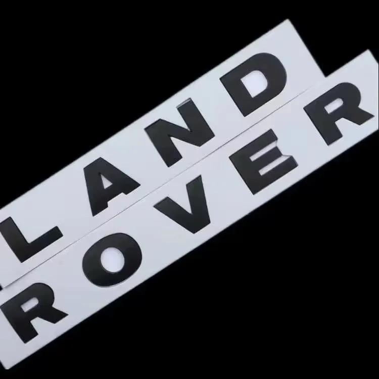 3D ABS Letters LAND ROVER Logo Rear Trunk Emblem Badge Sticker For Land Rover Range Rover Velar Sport Discovery 2 3 4 Defende SA1