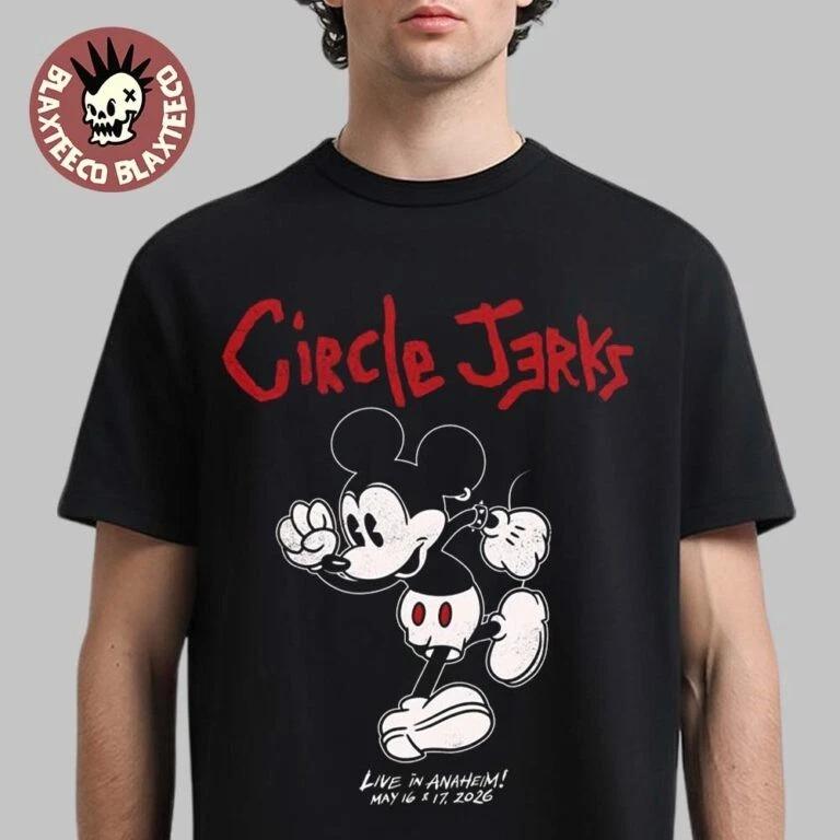 Circle Jerks Live In Anaheim CA 2026 Exclusive Tee At House Of Blues On May 16 A S